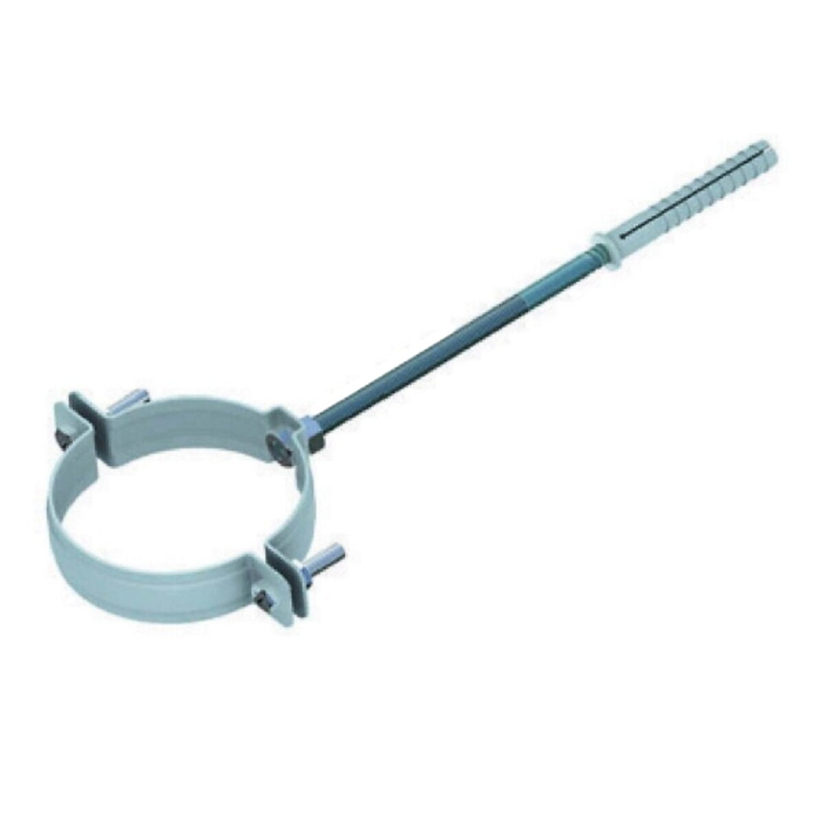 White wall clamp for condensing boiler fumes outlet diam. 100mm.