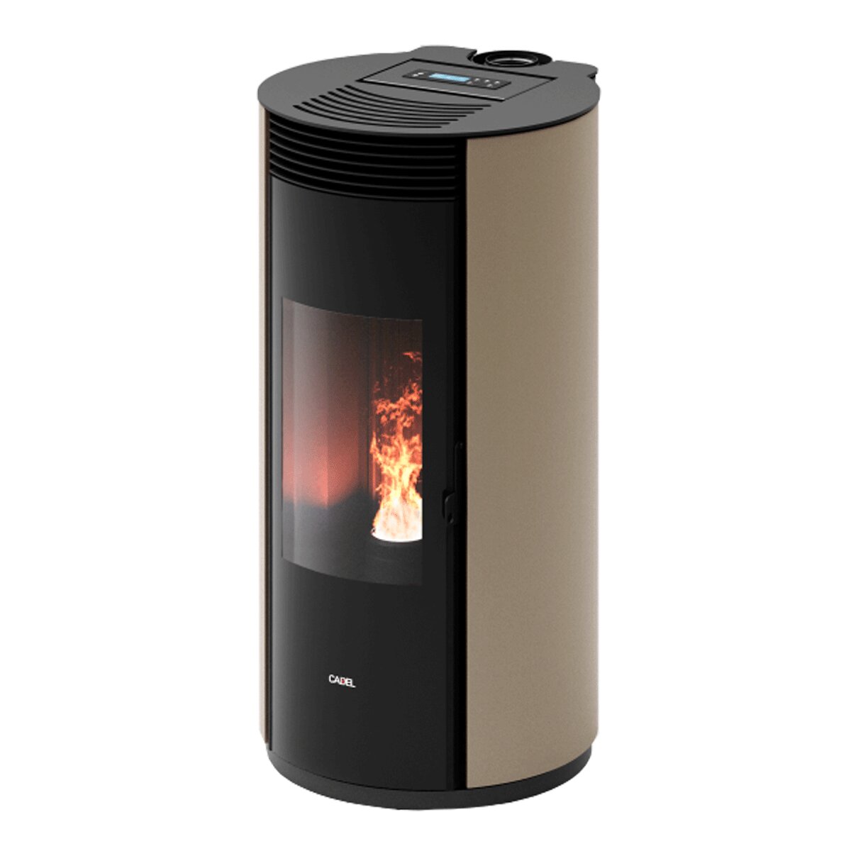 Cadel Spin Plus 9 8.5 kW pellet stove with ducted air WiFi Light Bronze