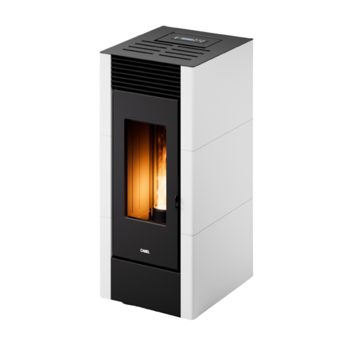 Poêle à granulés CADEL Cristal 11 air 10,5 kW - WiFi BLANC