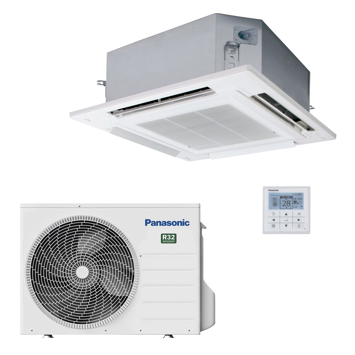 Panasonic PACi NX Standard 4-Wege-Kassettenklimagerät 18000 BTU R32 Inverter A++/A++