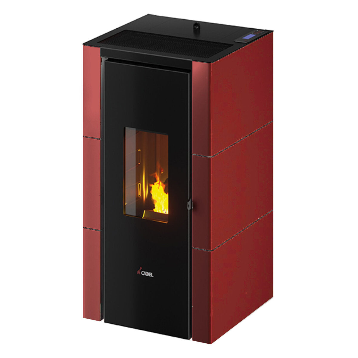 CADEL Cristal 7 Luftpelletofen 7 kW - WiFi ROT