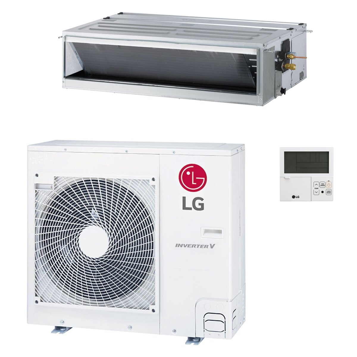 Climatiseur gainable LG UM Compact 36 000 BTU R32 Inverter A+/A+ - HAUTE DÉBIT