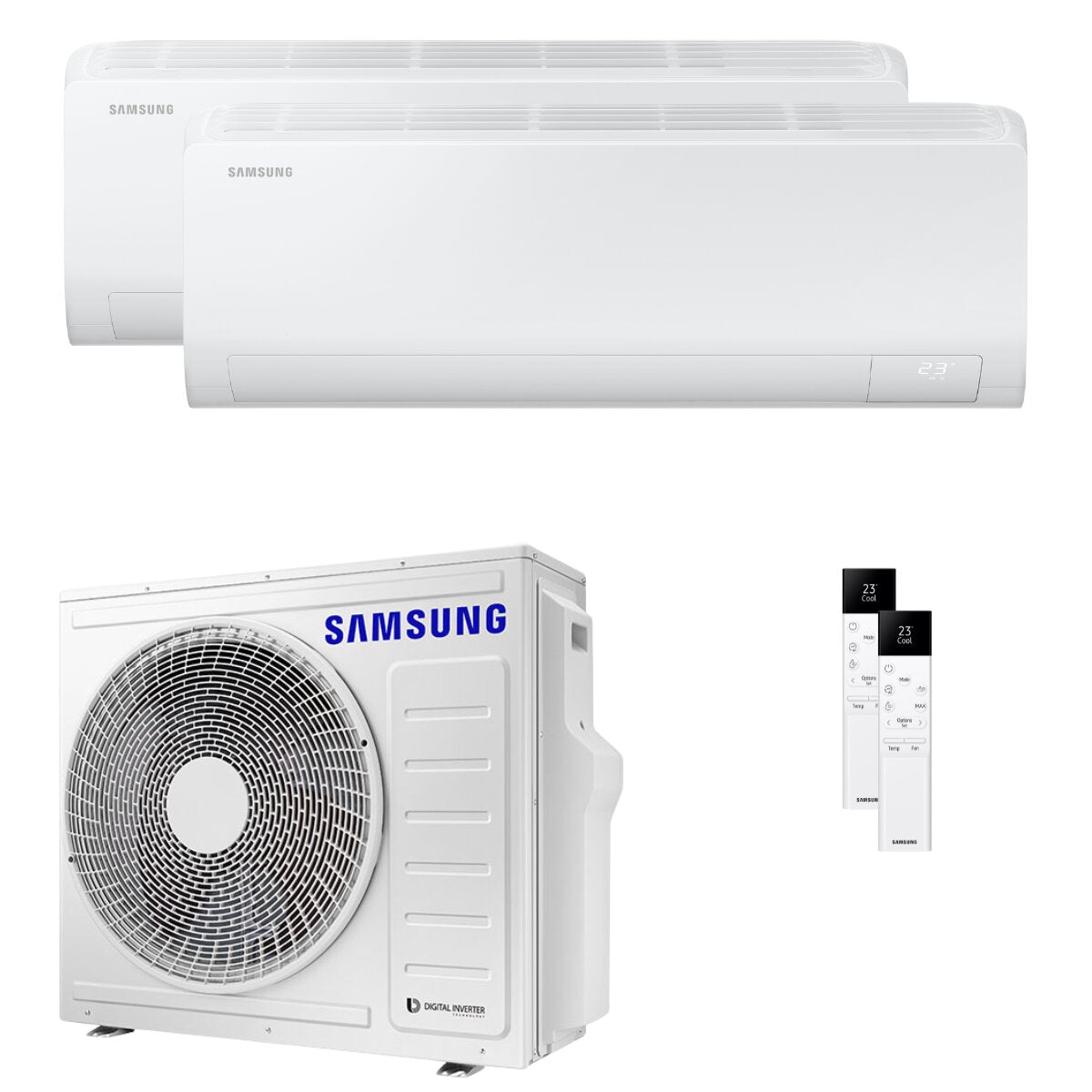 Samsung Cebu S2 climatiseur dual split 12000+18000 BTU inverseur A++ wifi unité extérieure 8 kW