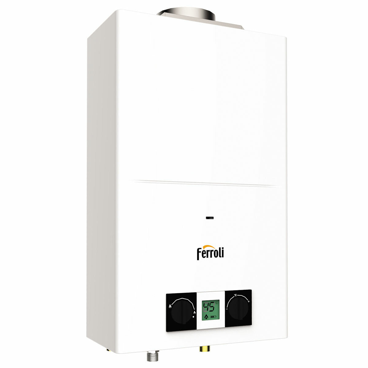 Ferroli Pegaso Eco wall-mounted gas water heater with natural draft and open chamber 14 l/min. - LPG