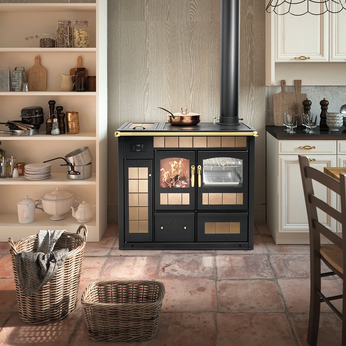 Klover STORICA wood-fired thermocooker K-KP 14 kW Idro + DHW kit