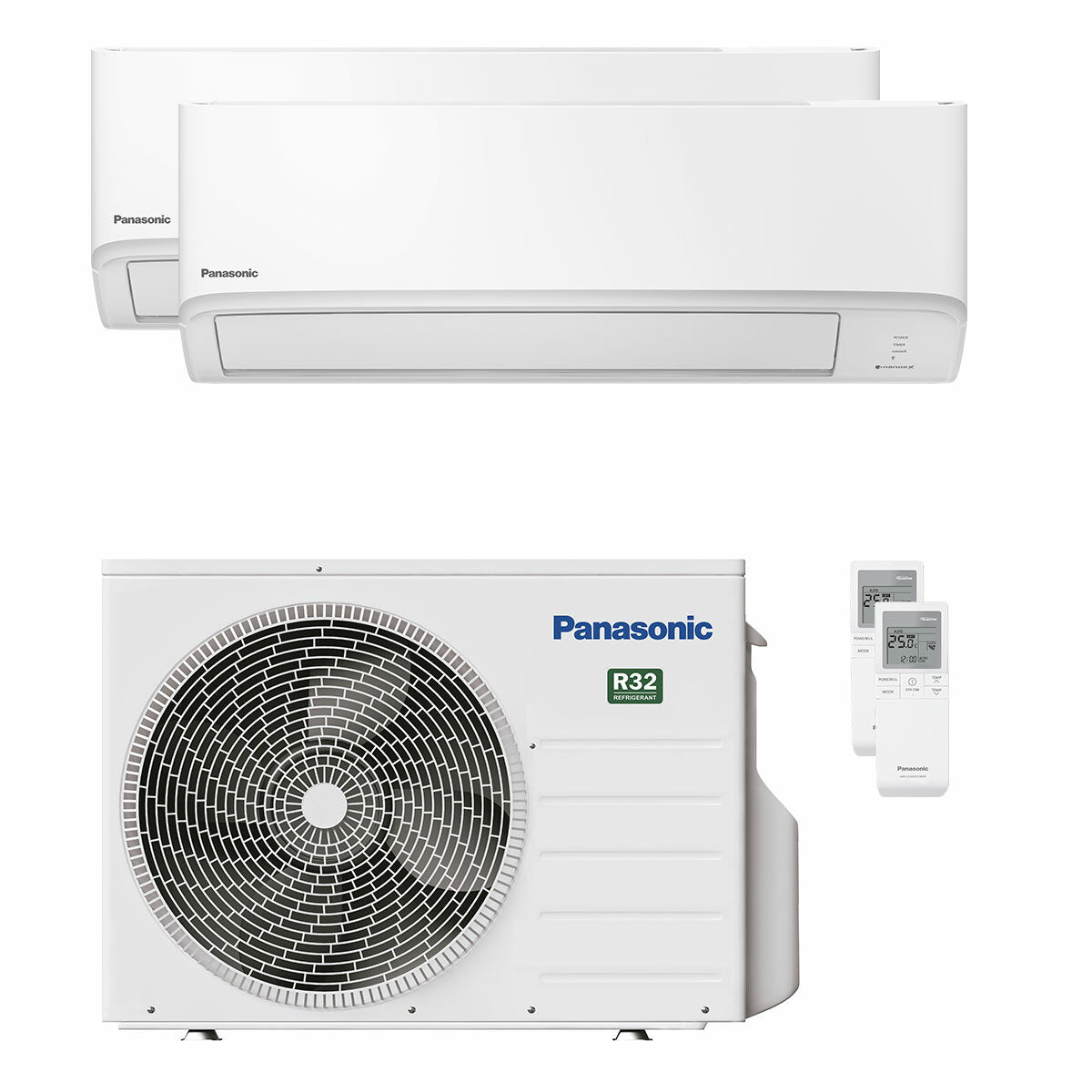 Panasonic-Klimaanlage TZ-Serie Dual Split 9000+9000 BTU Inverter A+++ WLAN-Außeneinheit 3,5 kW