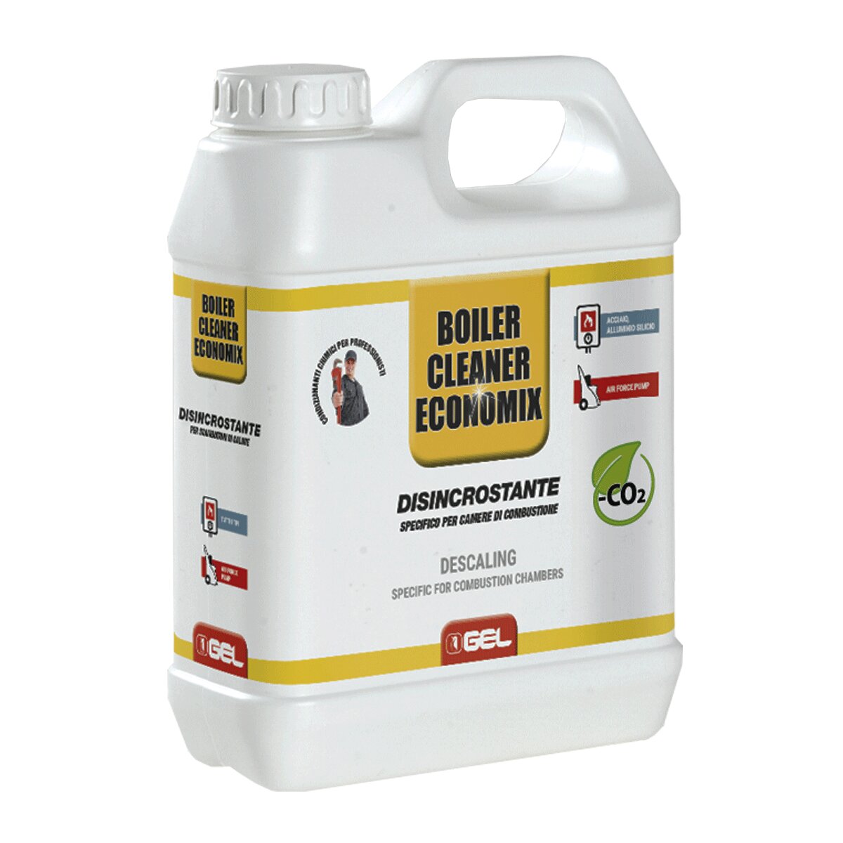 Combustion chamber cleaner for condensing boilers GEL Boiler Cleaner ECONOMIX 1 litre