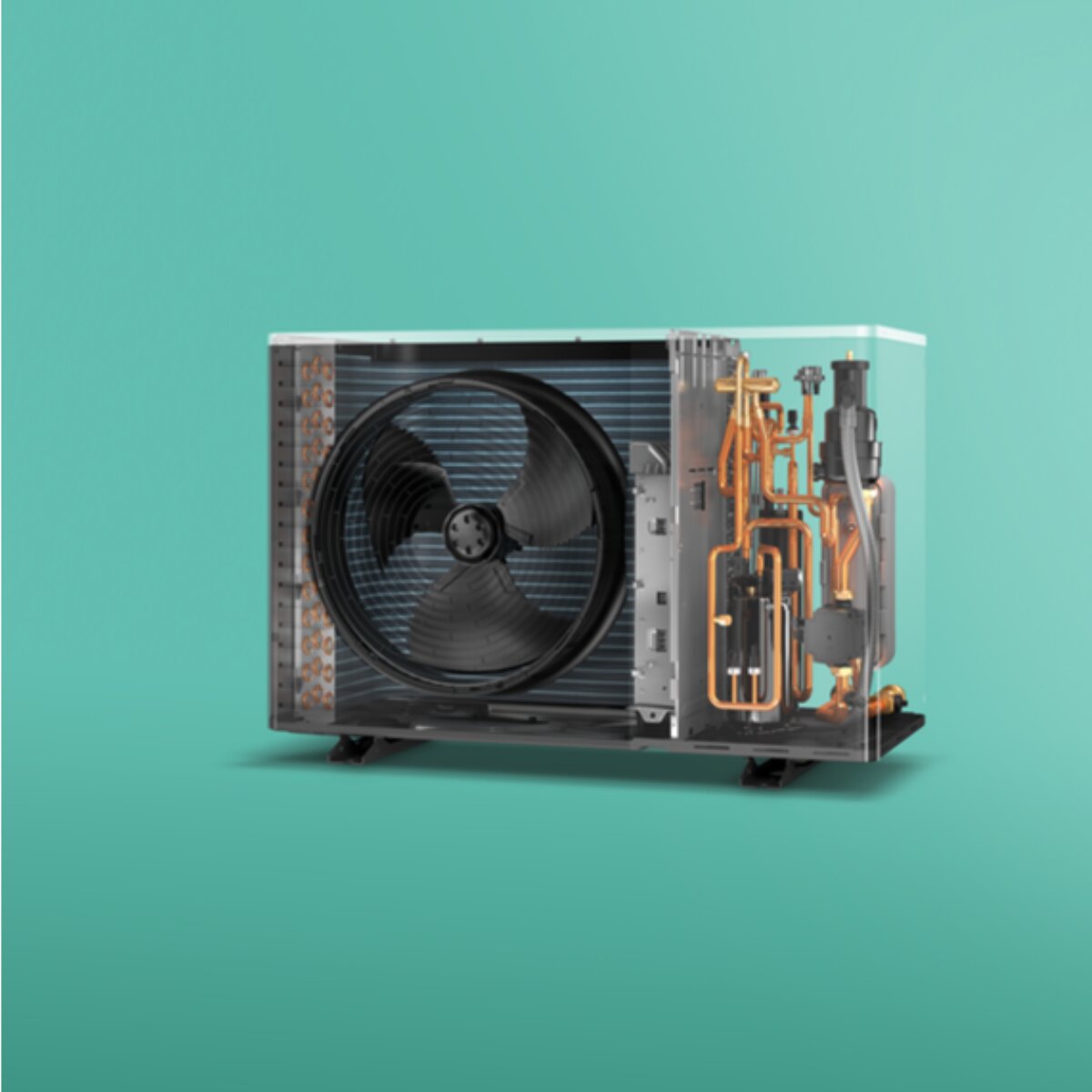 Vaillant aroTHERM pro VWL 125/7.1 12 kW 400 V Drehstrom-Monoblock-Hochtemperatur-Luft-Wasser-Wärmepumpe R290 A++