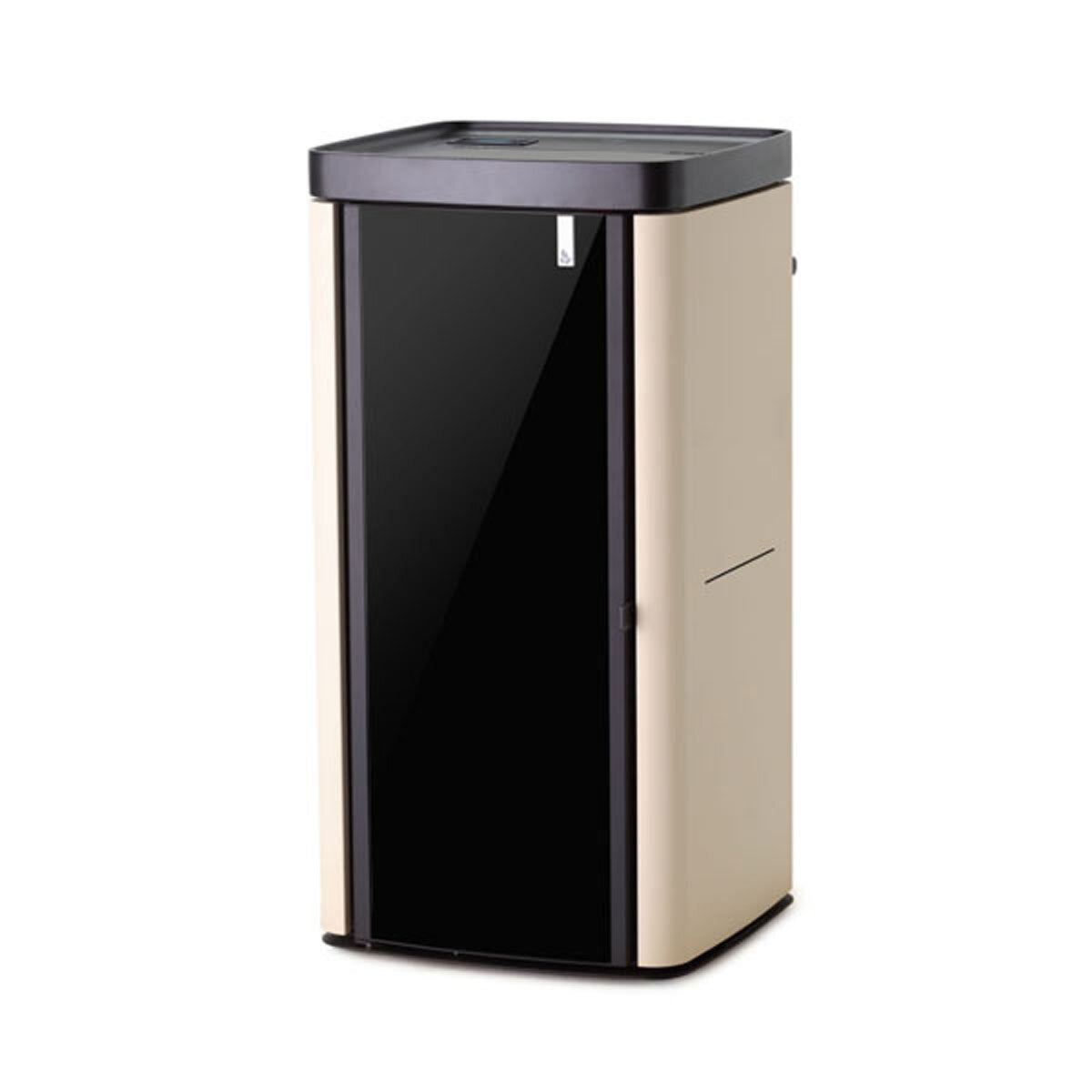 Poêle multi-combustibles Girolami Soft 18 couleur ivoire, 18 kW, alimentation hydroélectrique + kit ECS