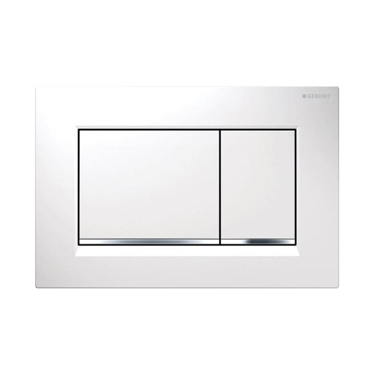 Geberit Sigma 30 weiße Platte für Zwei-Mengen-Spülung