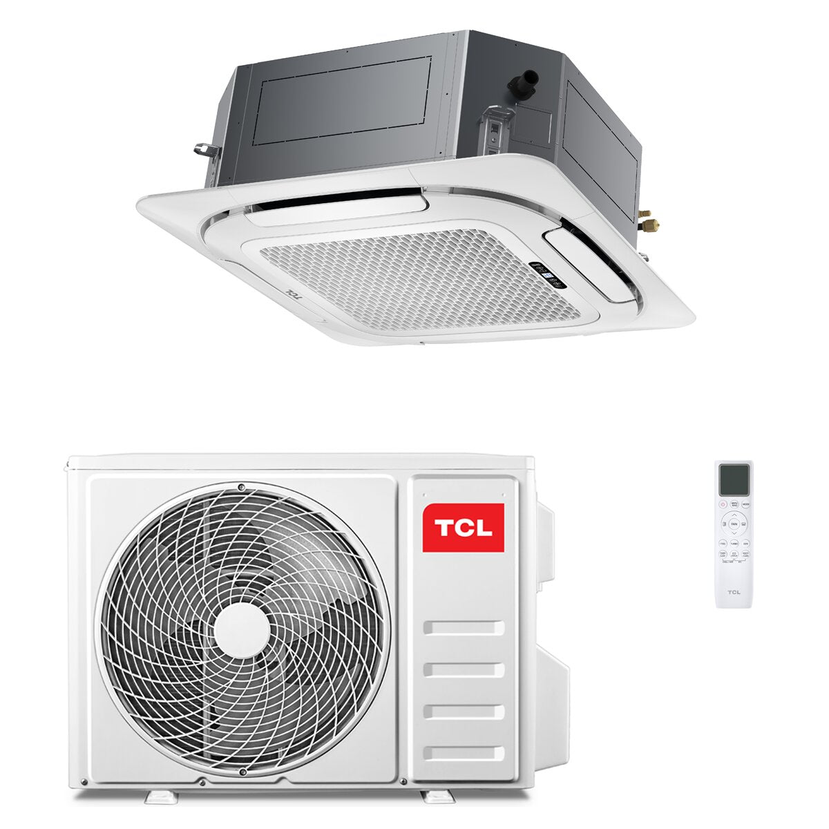 TCL Cassette 4-way Air Conditioner S Series Compact 9000 BTU R32 Inverter WiFi A++/A+