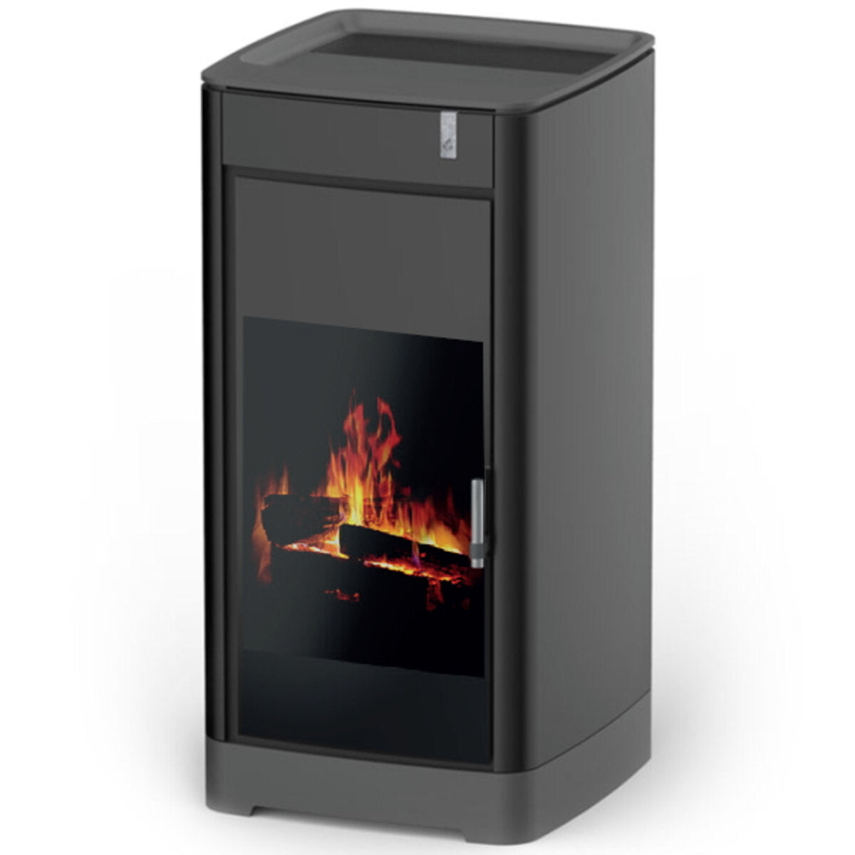 Girolami Furni 22 black multi-fuel stove, 22 kW, hydronic system + DHW kit
