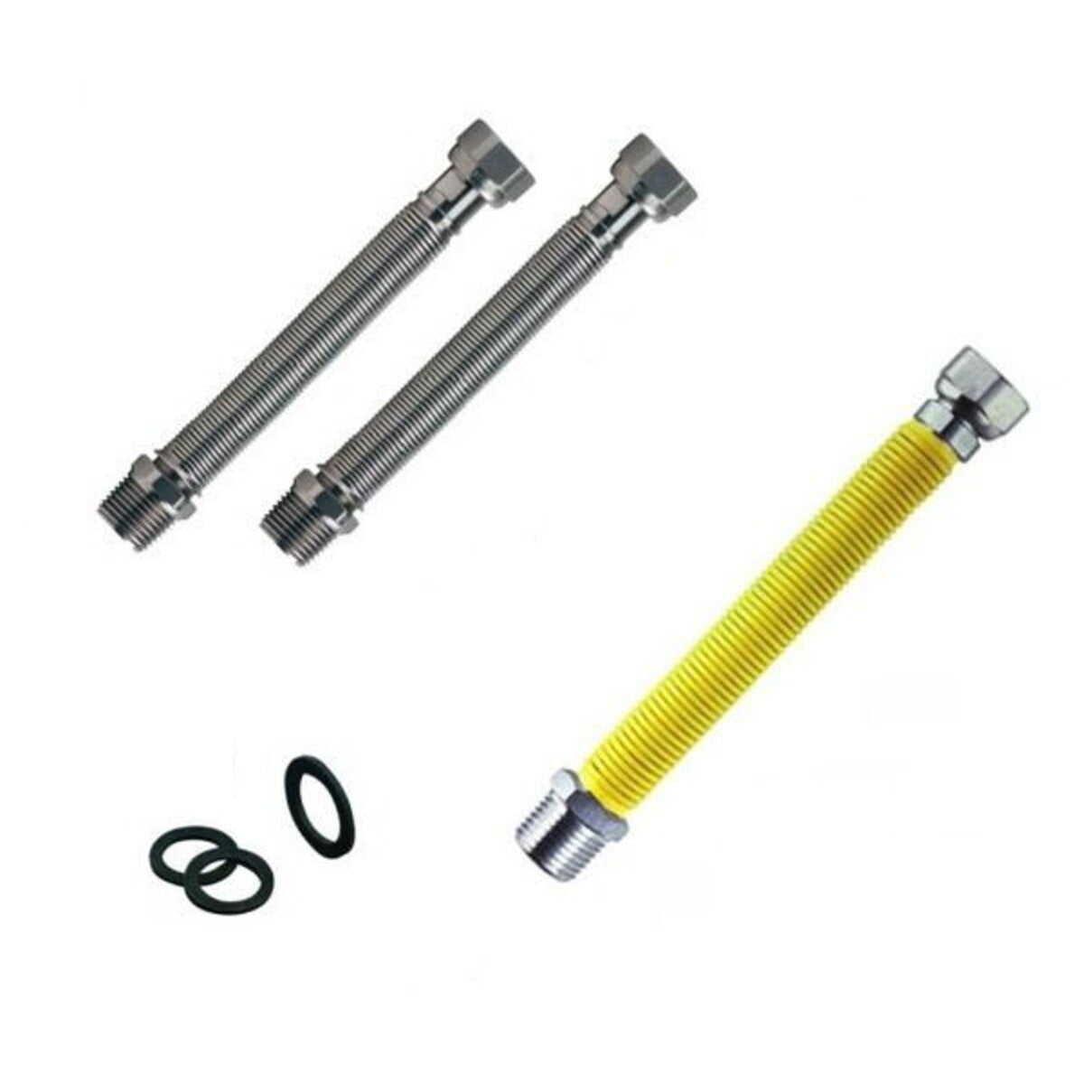 Kit d'installation et de remplacement de chauffe-eau à gaz, raccords flexibles extensibles