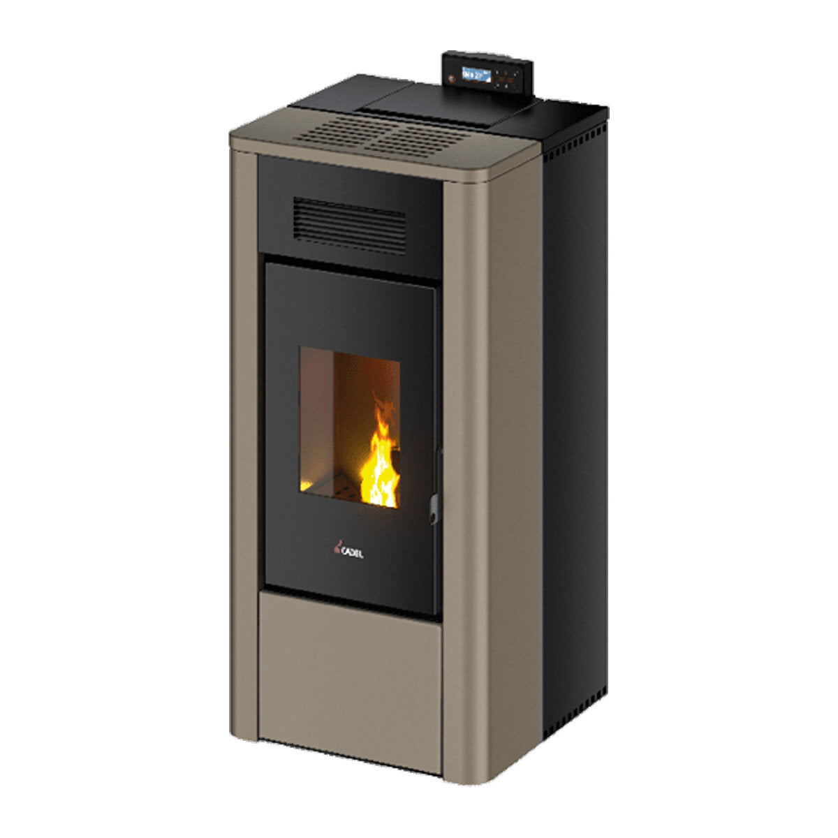 Cadel River Idro 16 Wasserpelletofen 16,1 kW WiFi Hellbronze