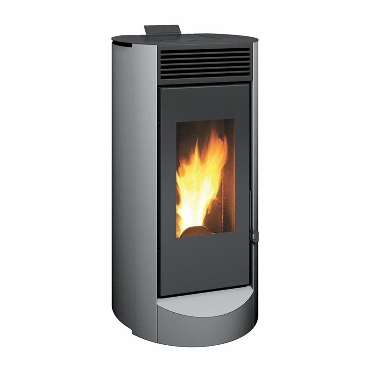 Poêle à pellets Caminetti Montegrappa Landa 9,5 kW avec air ventilé gris