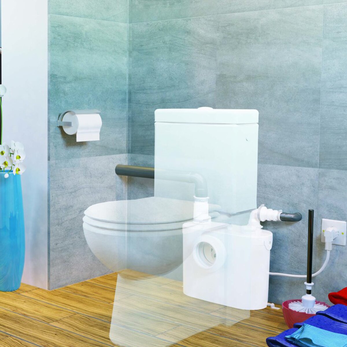 SFA Sanitop UP WC-Zerkleinerer für Toilette und Waschbecken