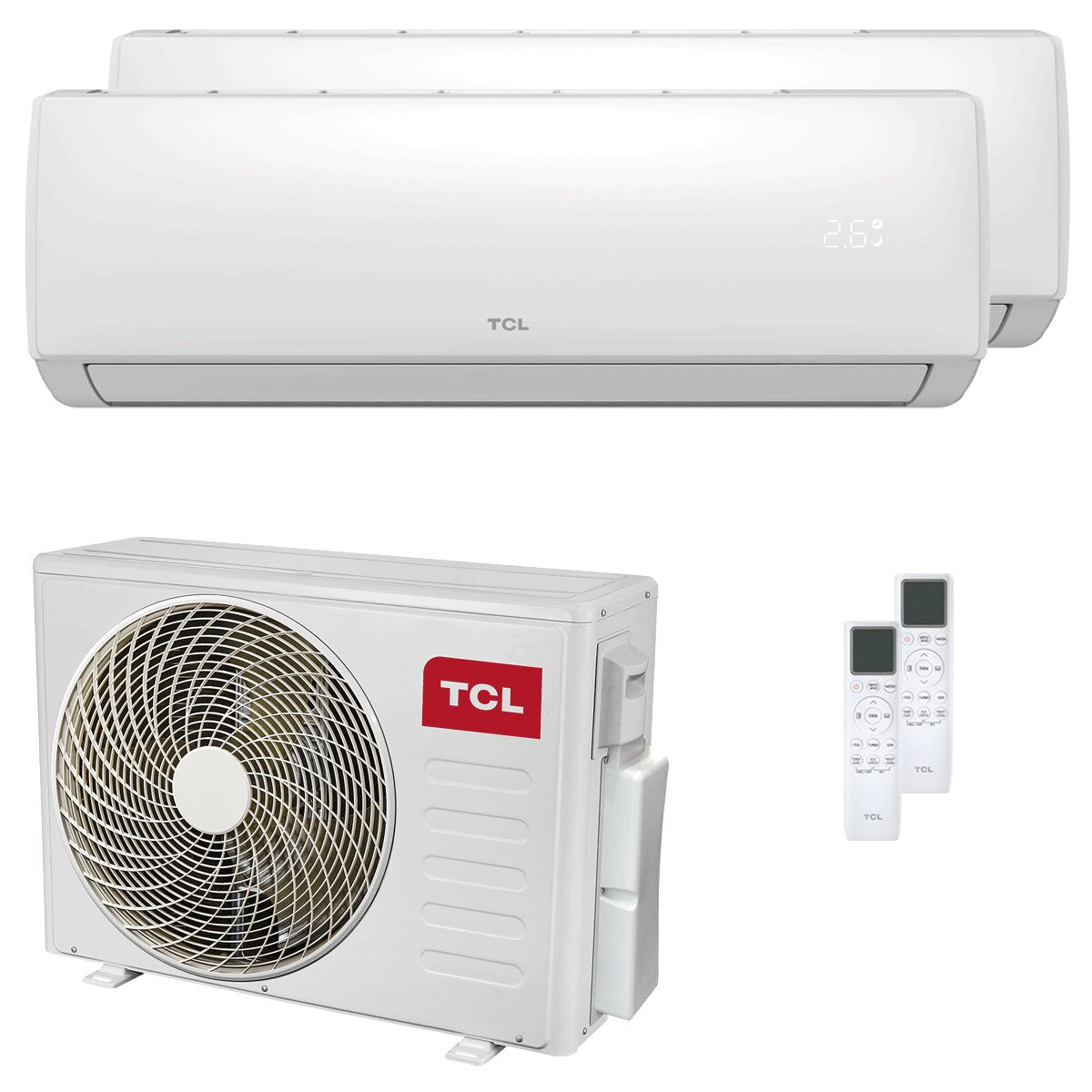 Climatiseur double split TCL Elite F2 18 000 + 18 000 BTU Inverter A++ Wi-Fi Unité externe 7,9 kW
