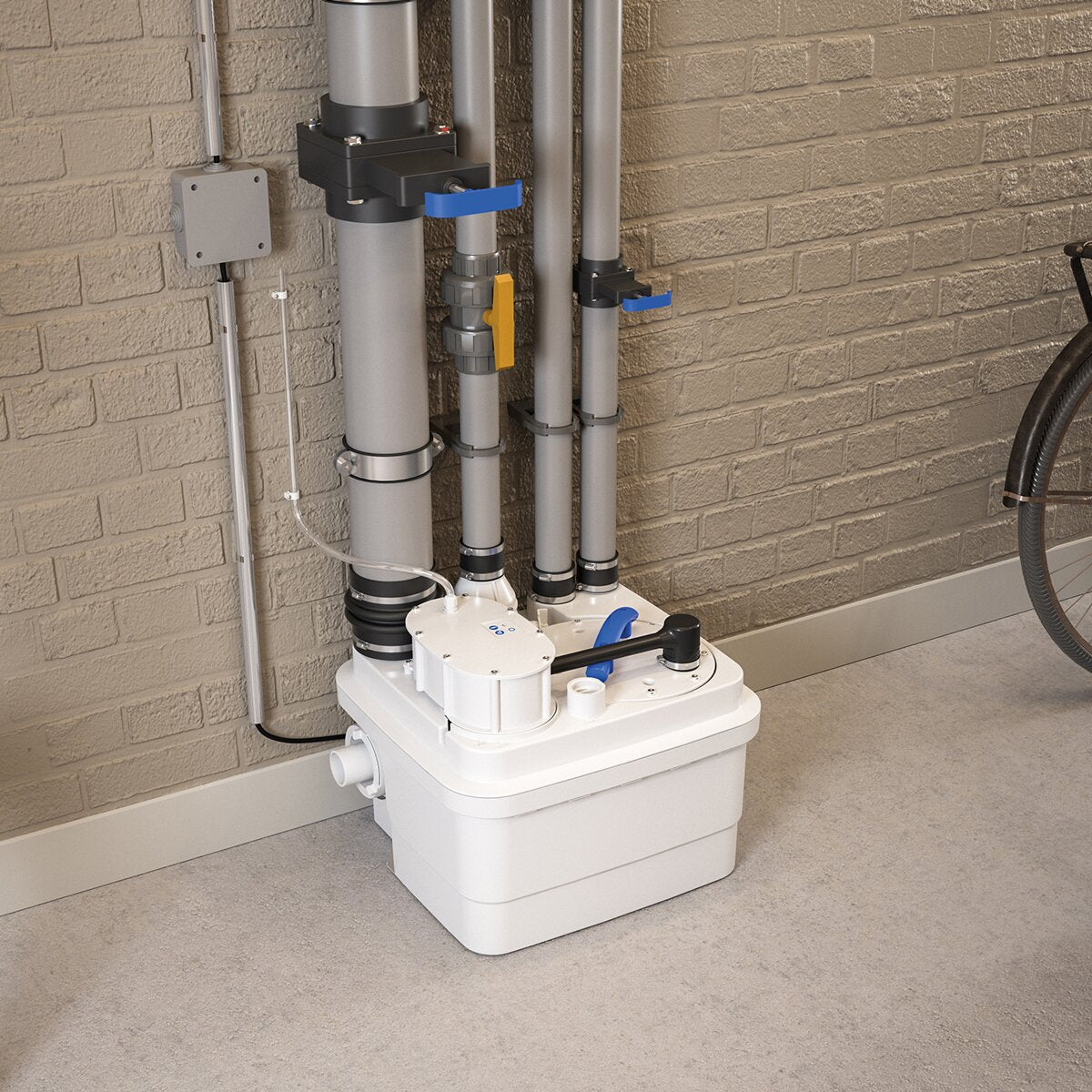 SFA SANICUBIC 1 wastewater pumping station with wastewater grinders - for toilets, bathrooms, kitchens or laundries