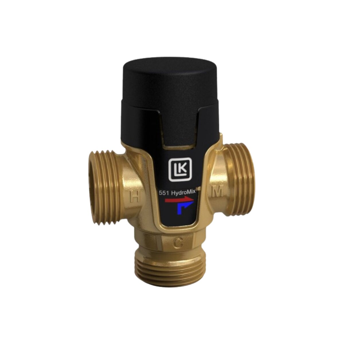 Maxiflame LK 551 HydroMix M1 Thermostatmischventil 35-65°C mit G¾ x1 Anschlussset