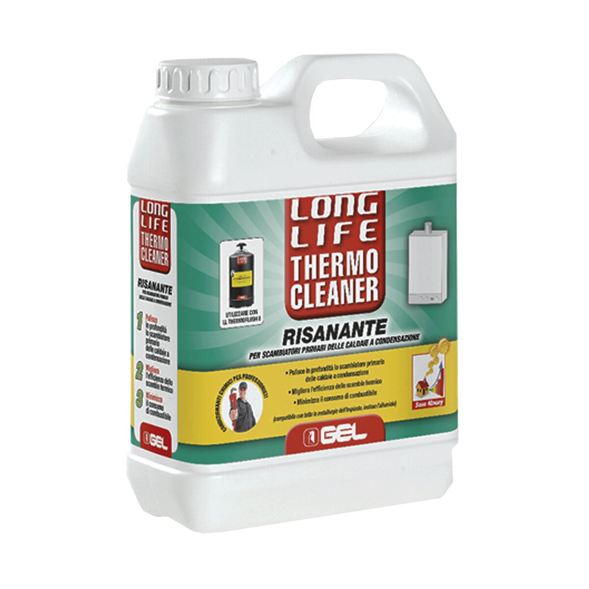 Cleaner for primary exchanger of condensing boilers GEL Long Life THERMO CLEANER 1 litre