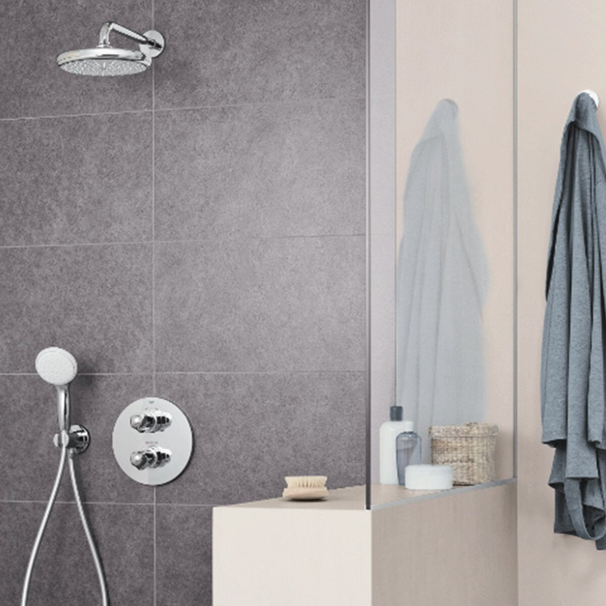 Grohe Tempesta 210 Chrome Round shower head
