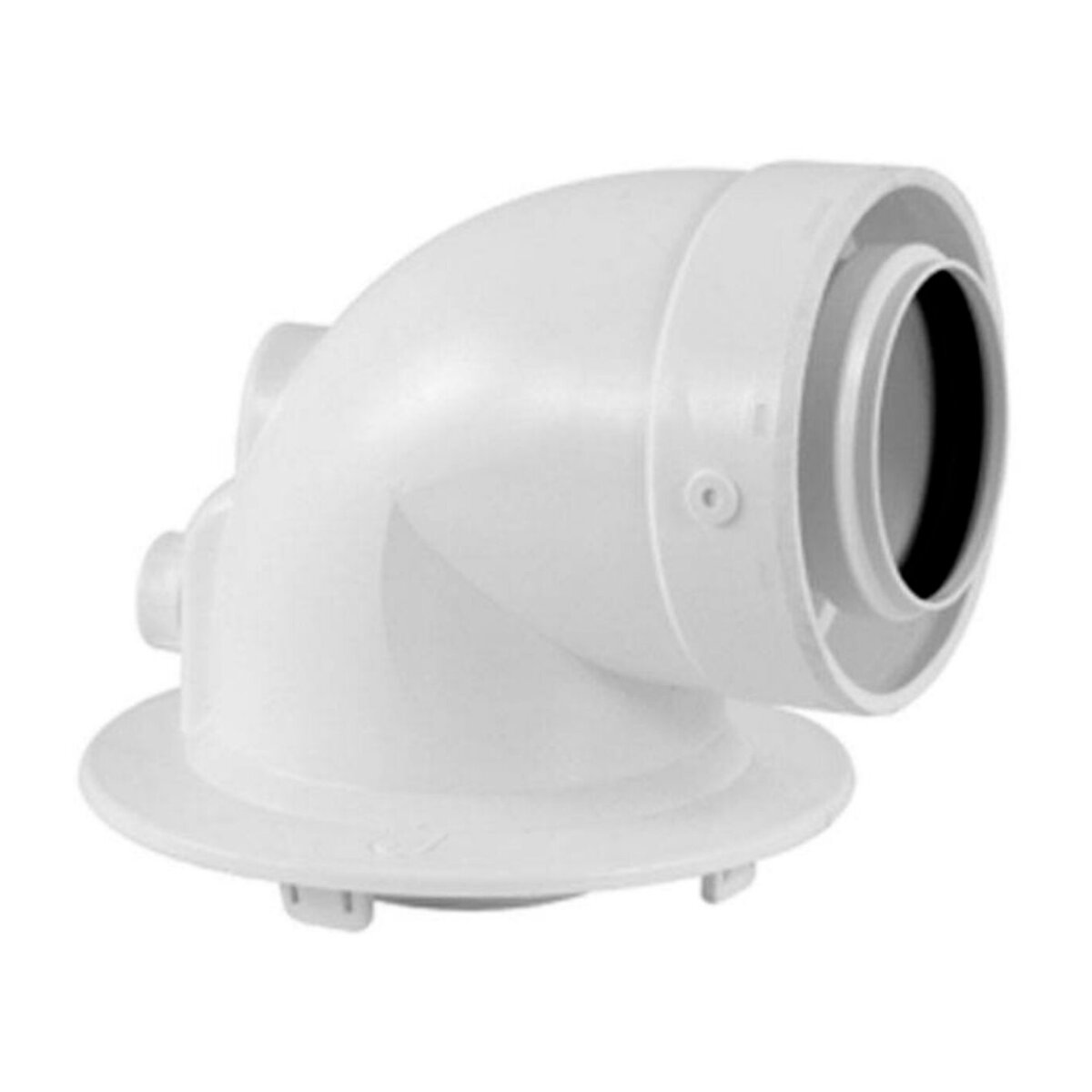 90° coaxial bend lowered Ø 60/100 flue gas exhaust Baxi condensing boiler