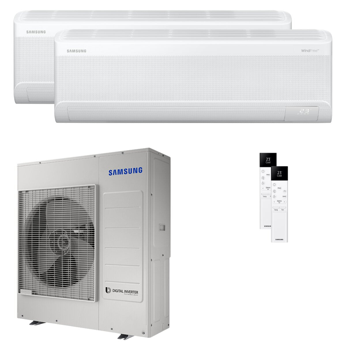 Samsung Windfree Avant S2 climatiseur dual split 24000+24000 BTU inverseur A++ wifi unité extérieure 10 kW
