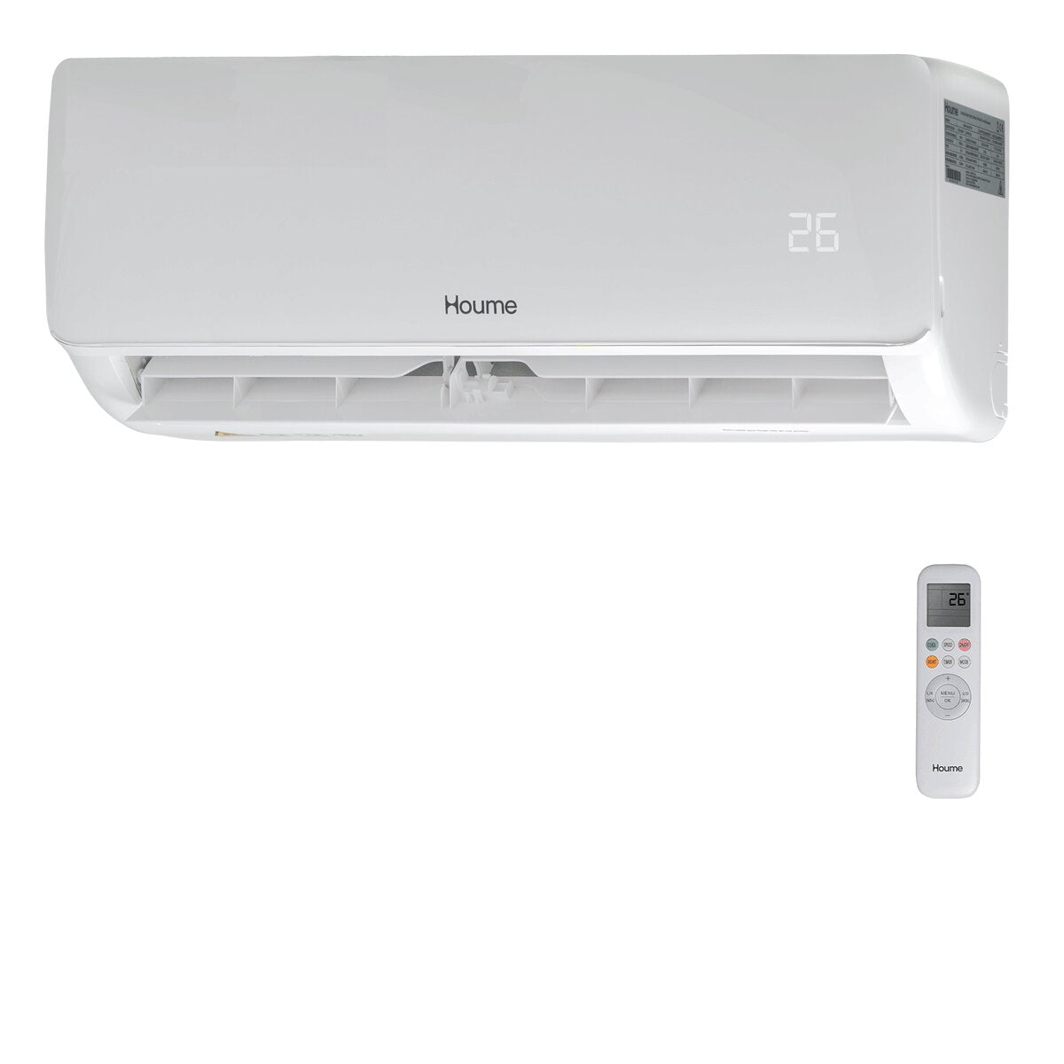 Climatiseur double split Houme Elèa Flow 9000+12000 BTU R32 inverter A++ WiFi unité extérieure 5,3 kW