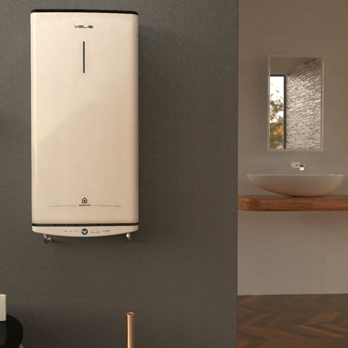 Chauffe-eau électrique Ariston Velis Pro vertical/horizontal 50 litres