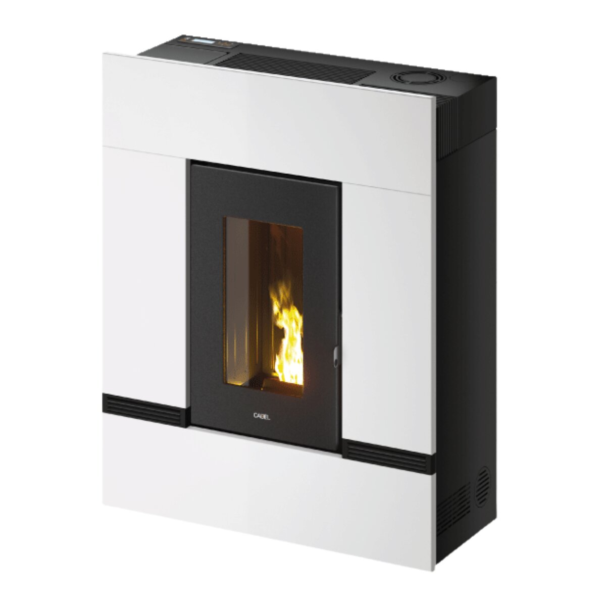Cadel Mithos Plus 12 PS 12 kW ducted air pellet stove - WiFi White