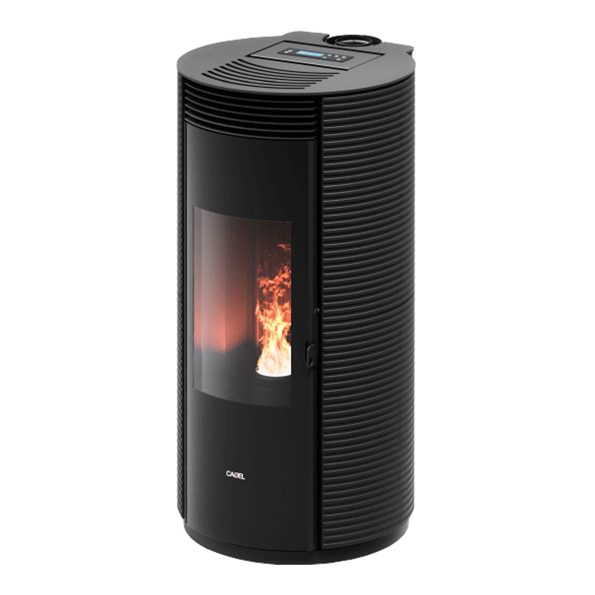 Cadel Spin Plus 9 8.5 kW pellet stove with ducted air, WiFi, cast iron, black