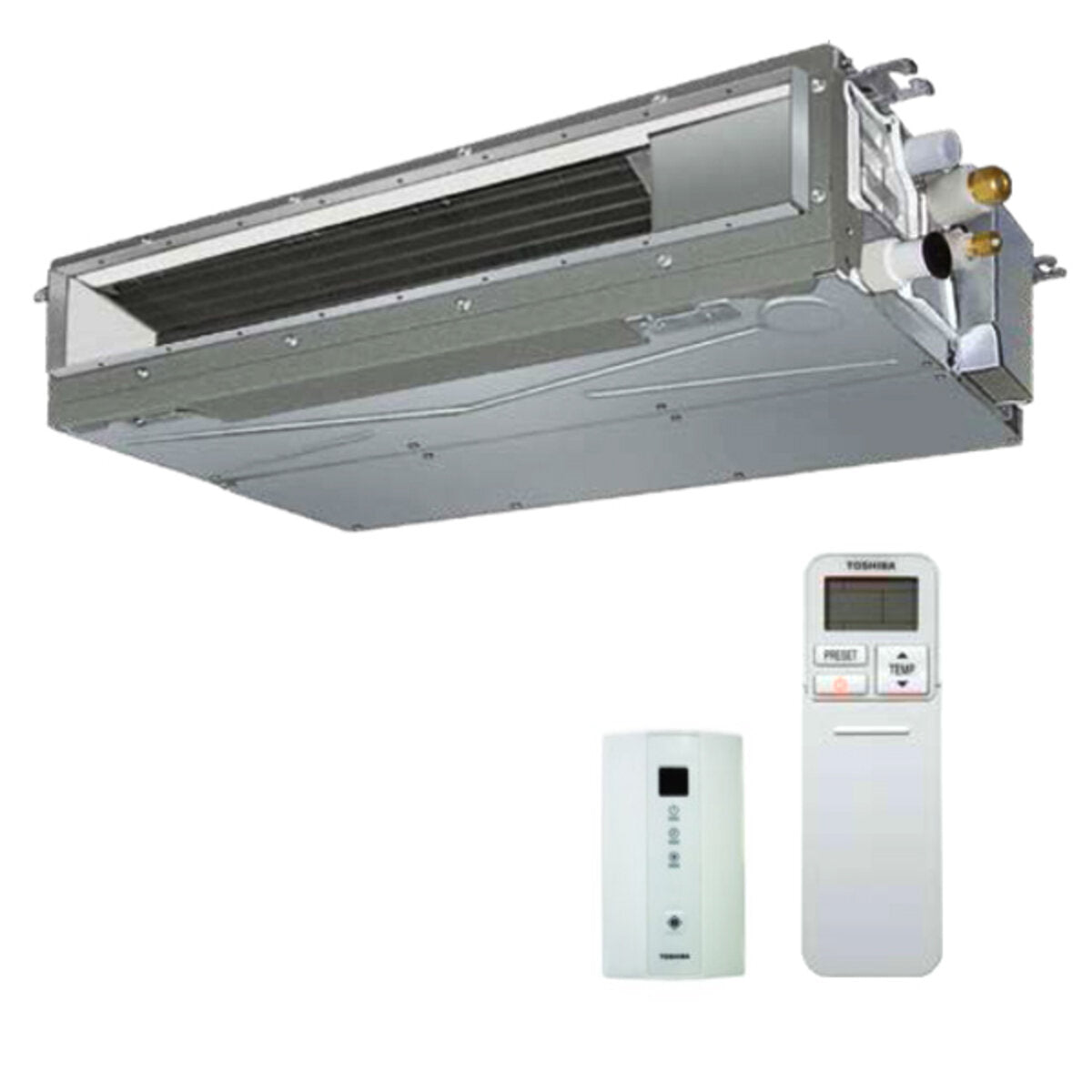 Toshiba Kanalklimaanlage U2 Trial Split 9000+9000+12000 BTU Inverter A+++ Außeneinheit 7 kW
