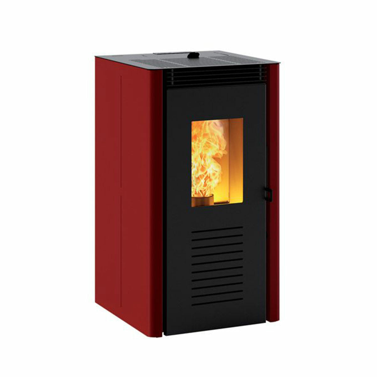 Pelletofen Caminetti Montegrappa Nodo 4,2 kW mit roter Umluft