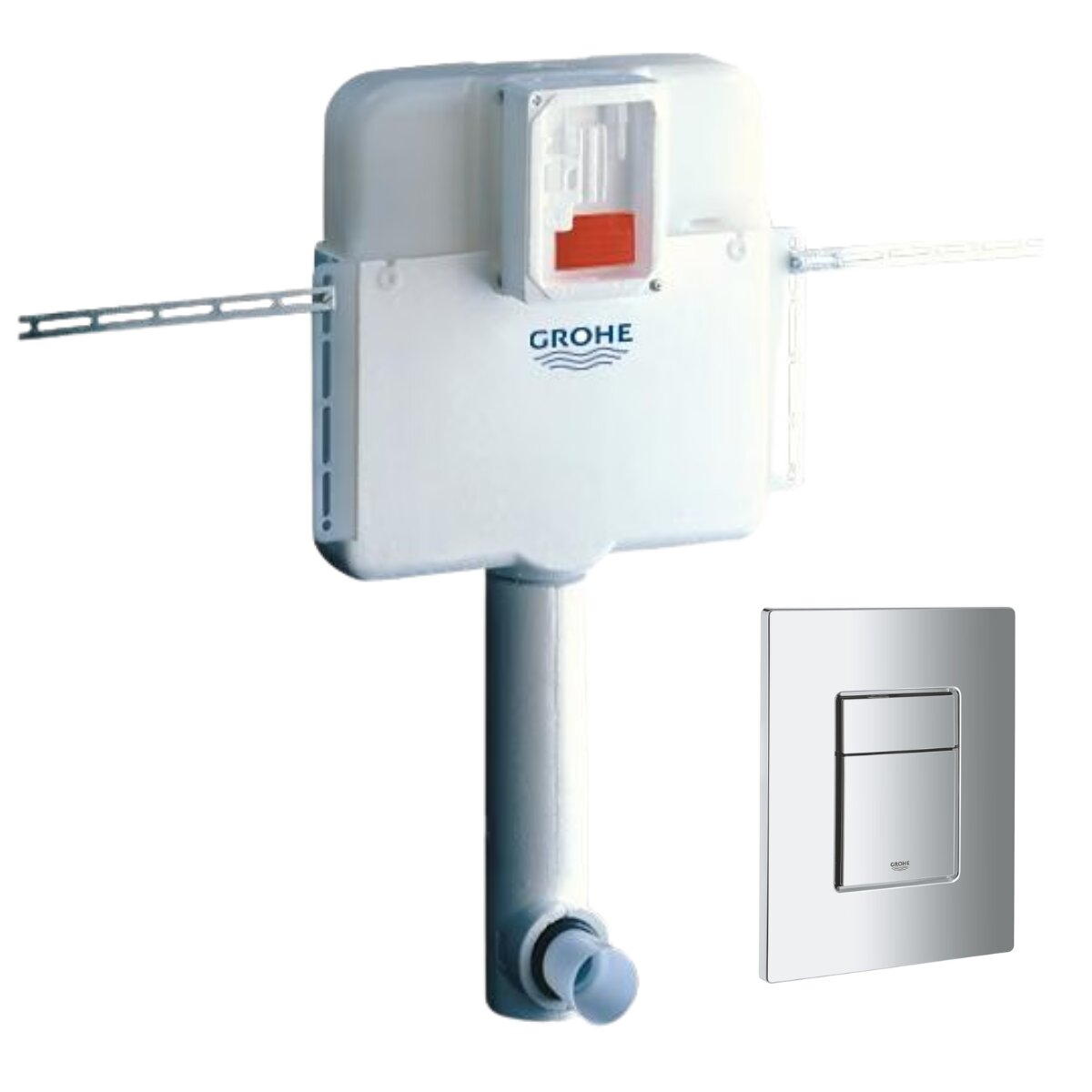 Grohe built-in WC cistern kit + Skate Cosmopolitan chrome plate