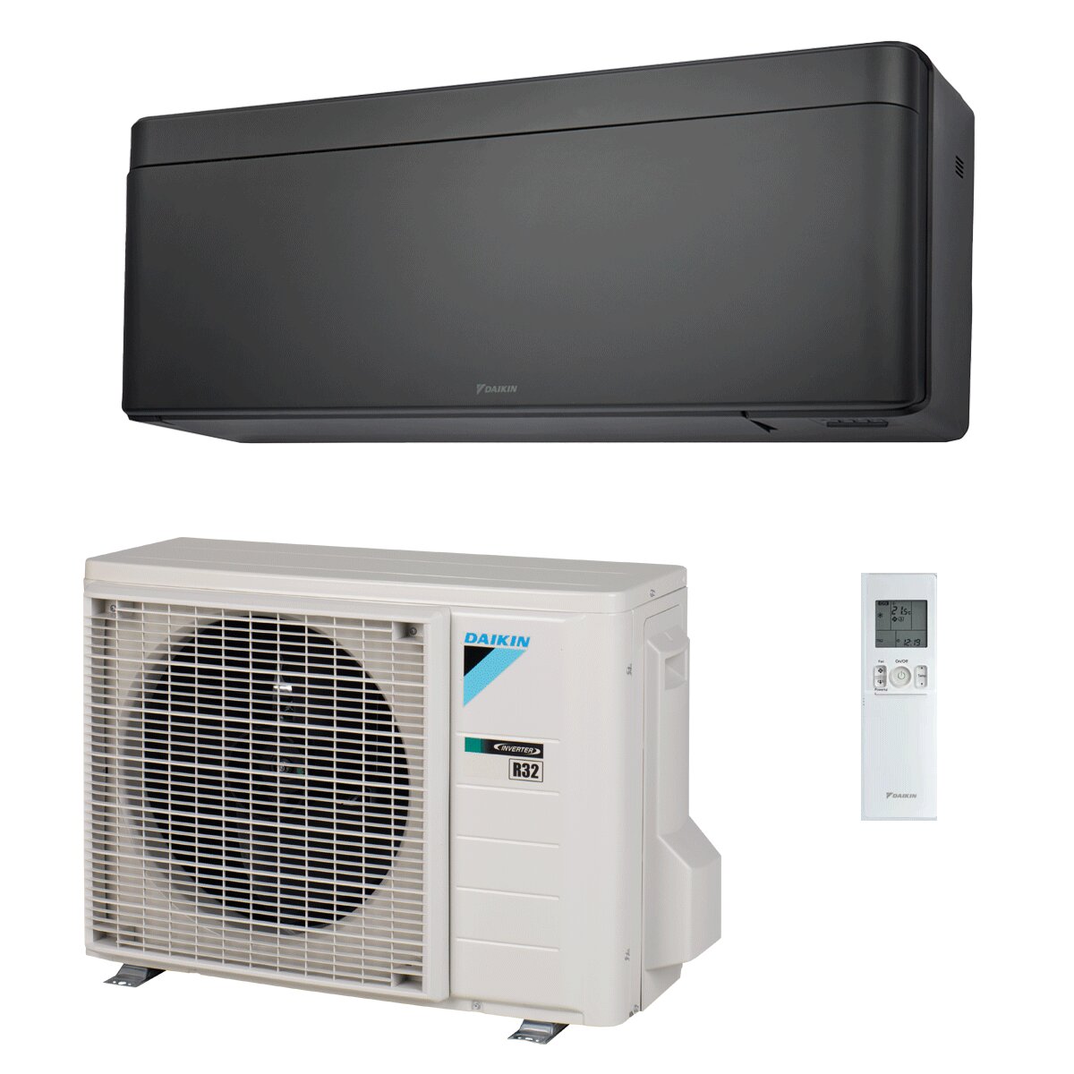 Daikin Stylish Total Black Air Conditioner 7000 BTU Inverter A+++ WiFi R32
