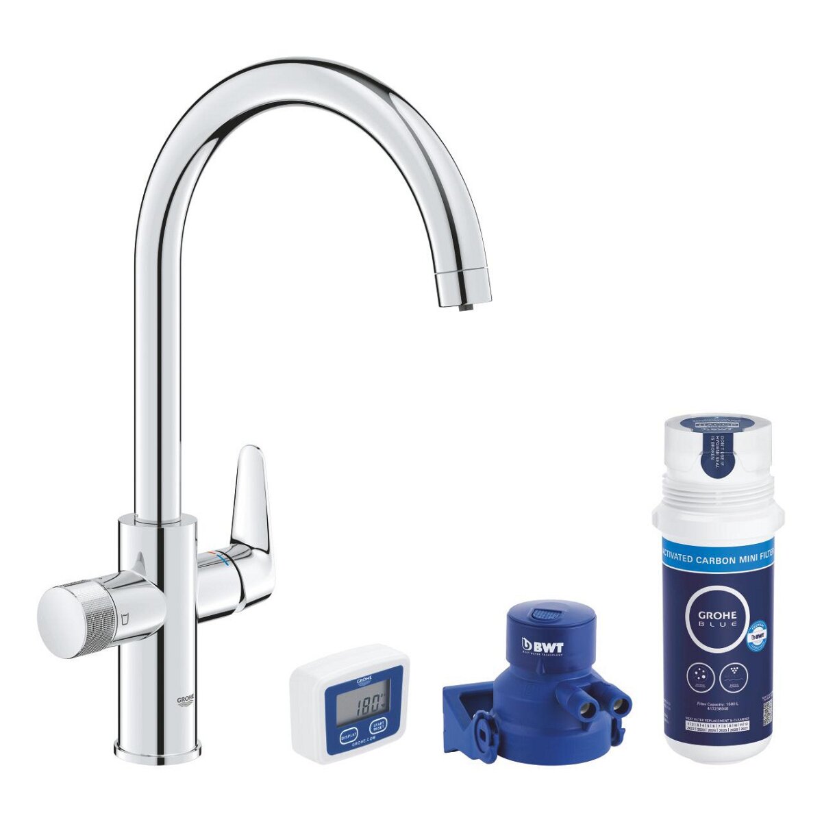 Grohe Blue Pure StartCurve water purifier kit for kitchen sink mixer + filter