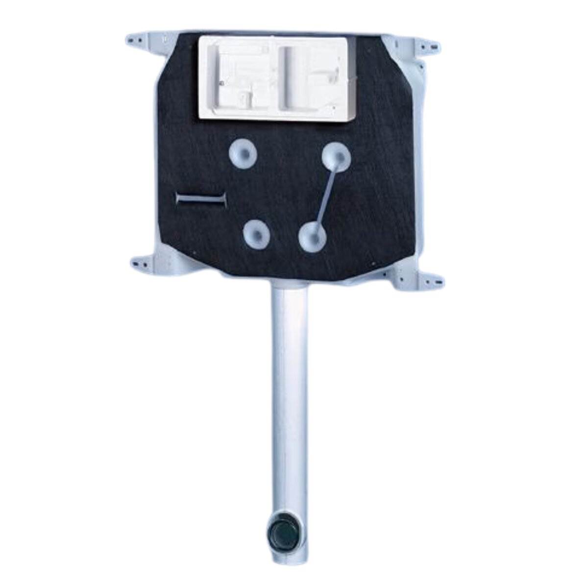 Grohe dual flush built-in toilet cistern kit + Surf G chrome plate