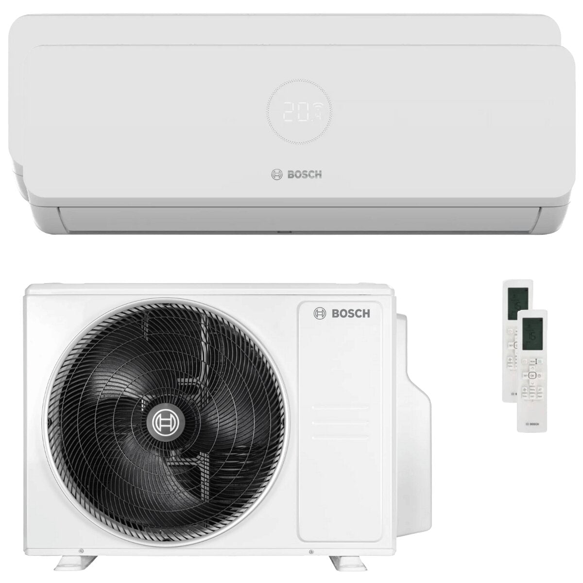 Bosch Climate 3200i Dual Split Klimaanlage 9000+12000 BTU R32 Inverter A++ Außeneinheit 5,3 kW