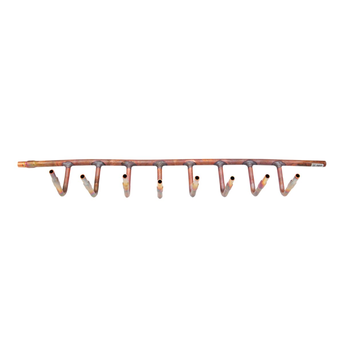 Tecnogas copper manifold 8 connections - for refrigeration piping circuits of VRV, VRF multisplit air conditioning systems