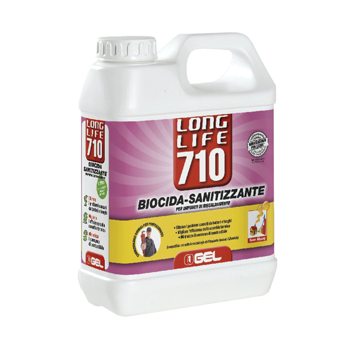 Desinfektionsgel Long Life 710 für Fußbodenheizungen 1 Liter