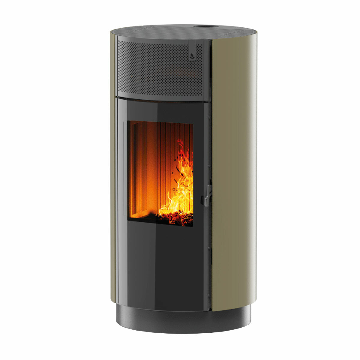 Girolami Round 14 13 kW WiFi Air Pellet Stove - Green