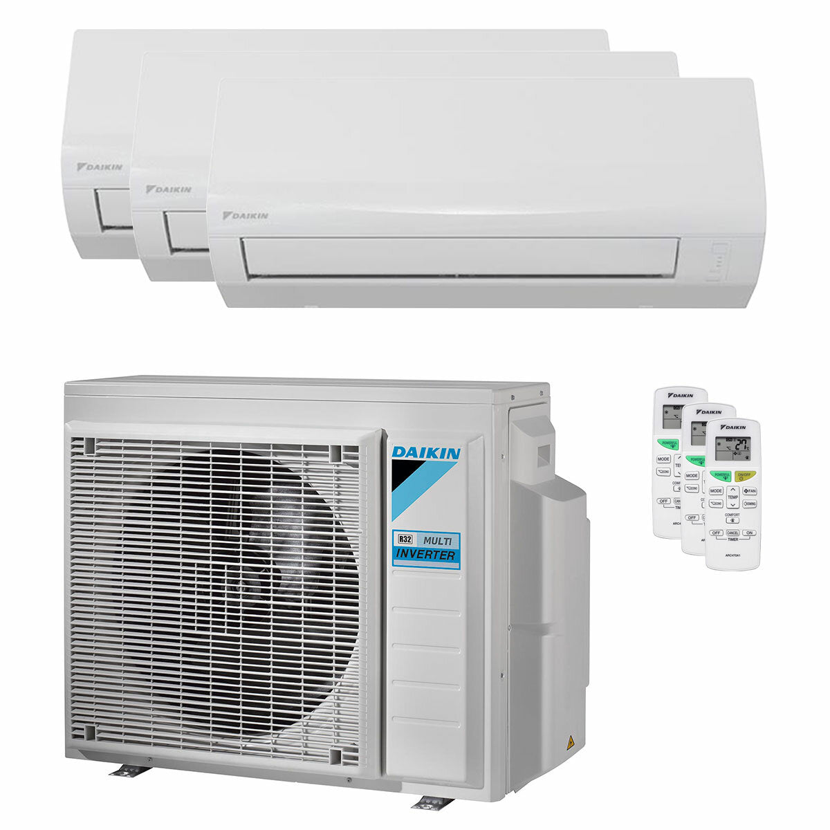 Climatiseur Daikin Sensira Multi trial split 9000+9000+9000 BTU Inverter A++ Wi-Fi unité externe 6,8 kW