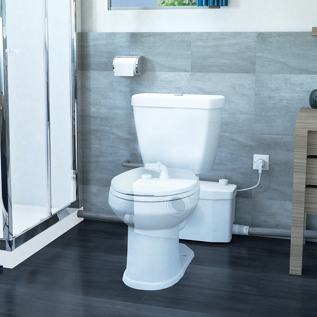 SFA Saniplus UP WC macerator - for complete bathroom