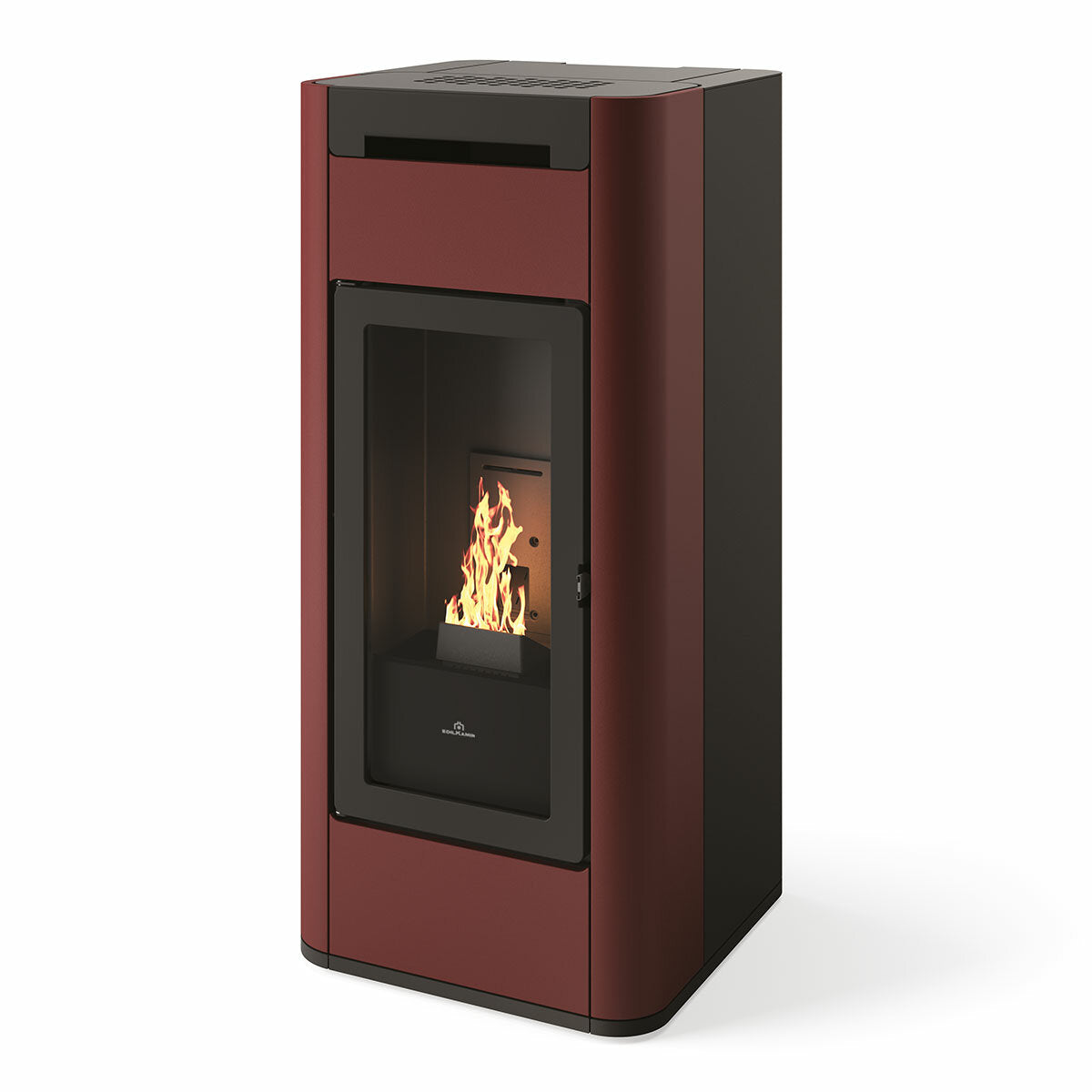 Edilkamin Tera H 25 Evo 25 kW WiFi Hydro Pelletofen Bordeaux