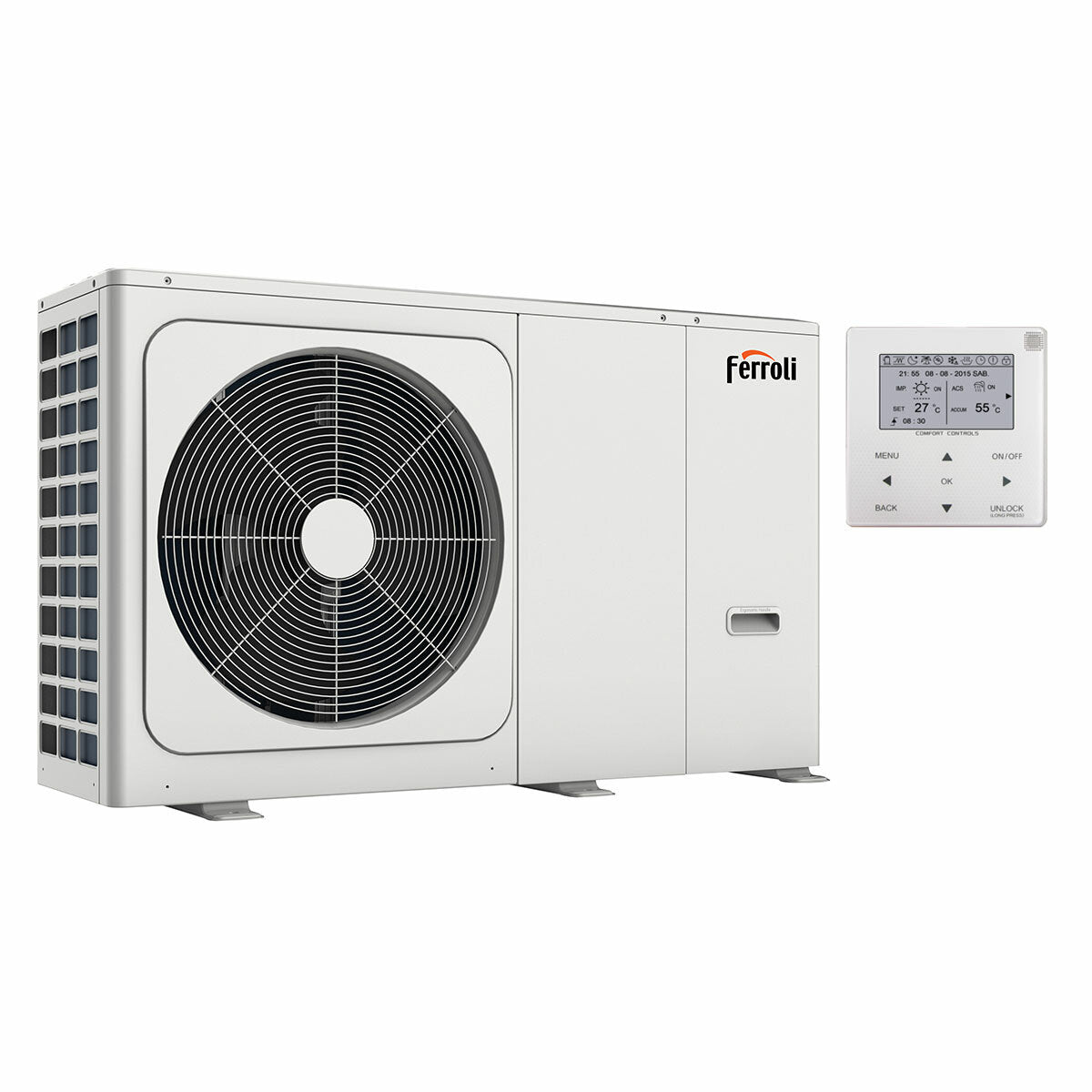 Ferroli Omnia M 3.2 8.4 kW air-water heat pump monobloc single-phase inverter R32 A++