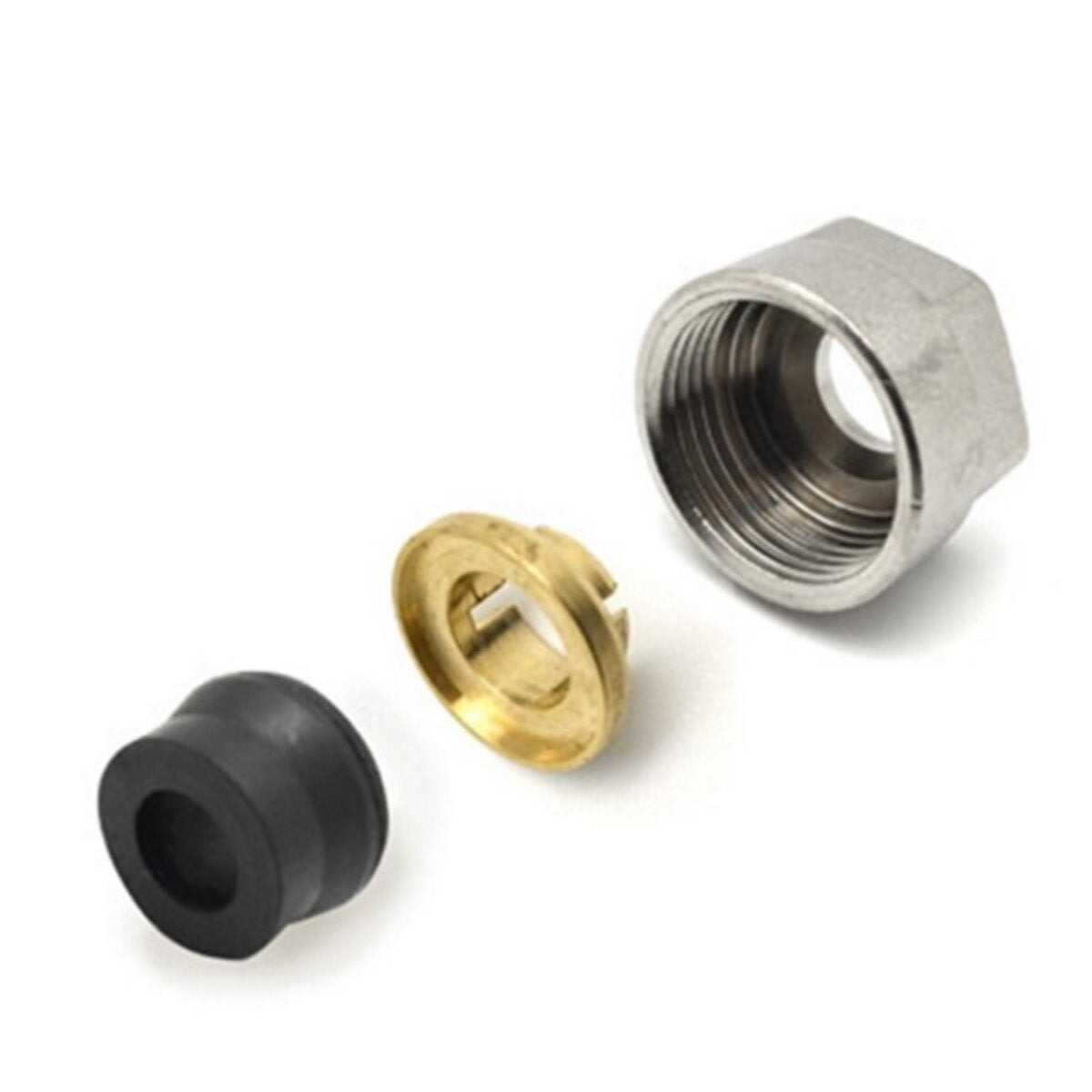 Rubber lockshield valve fitting for 10x2 copper pipe for Ercos lockshield valves