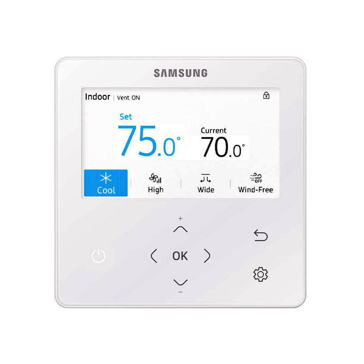 Samsung Klimaanlage Cassette WindFree 1 Way Dual Split 9000 + 12000 BTU Inverter A+++ Außeneinheit 5,0 kW