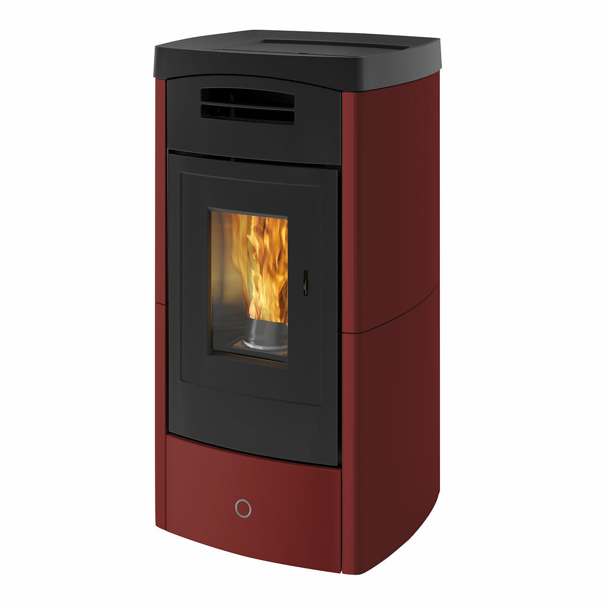 Pellet stove EK63 DAILY130++ - Edilkamin group - 12.5 kW with ducted air Bordeaux