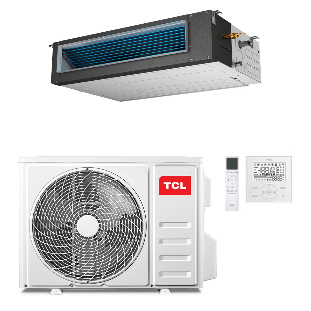 Climatiseur gainable TCL Série D 18 000 BTU R32 Inverter Wi-Fi A++/A+