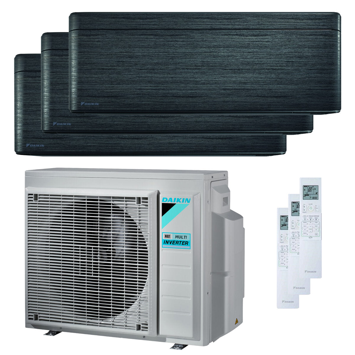 Daikin Stylish trial split air conditioner 7000 + 7000 + 9000 BTU inverter A +++ wifi outdoor unit 5.2 kW